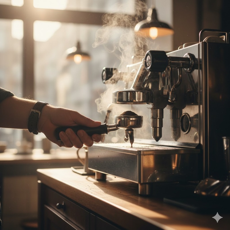 cách dùng máy pha cà phê