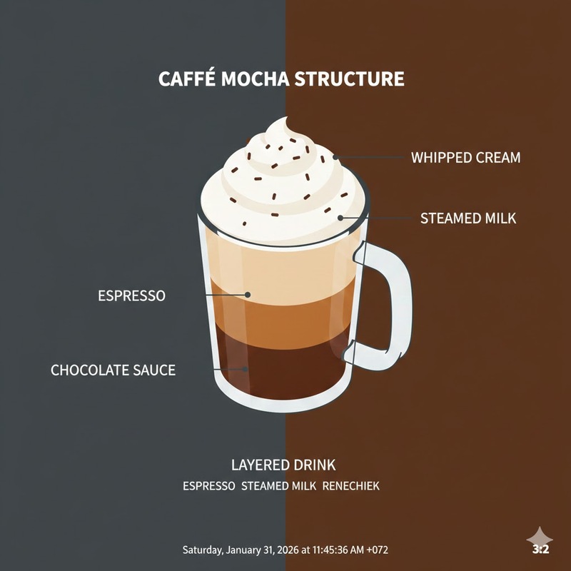 cách pha mocha nóng 1