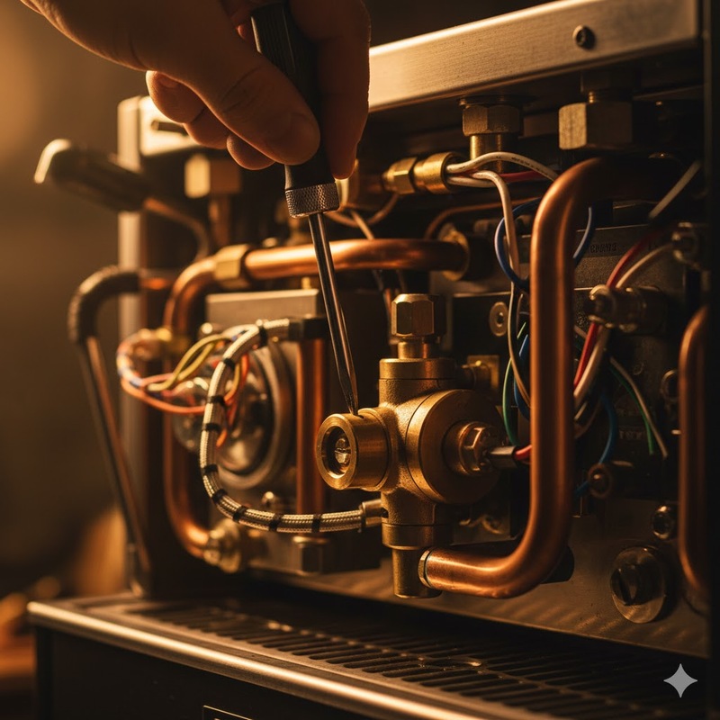 chỉnh áp suất máy pha 3