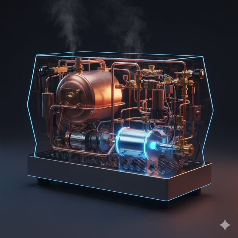 nồi hơi kép máy pha cà phê dual boiler 1