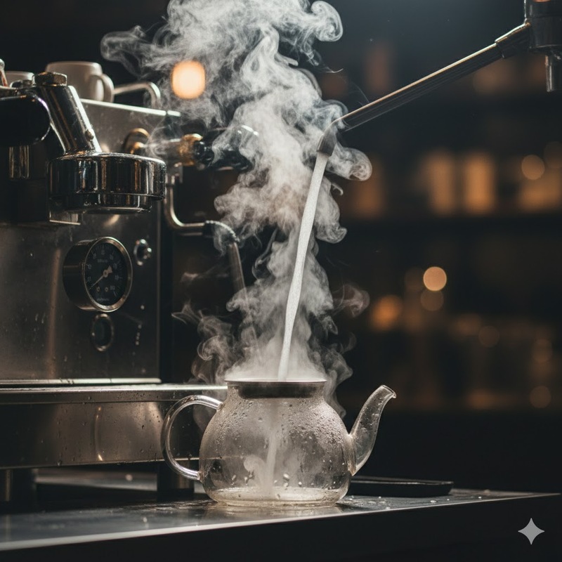 sử dụng vòi nước nóng