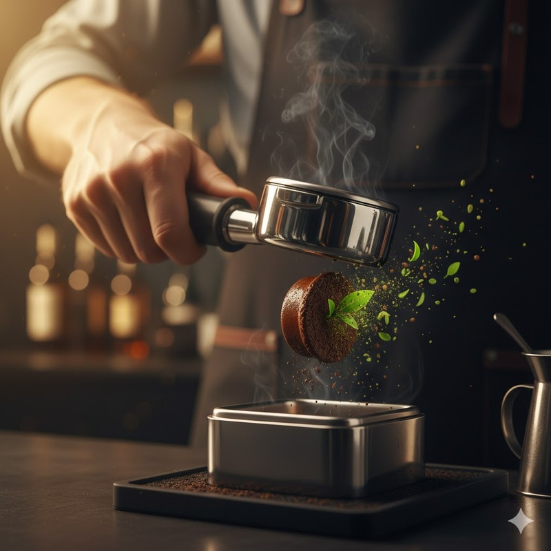 tái chế bã cà phê