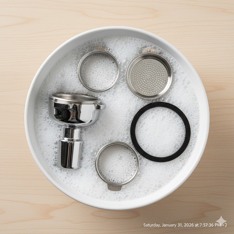 vệ sinh máy pha hàng ngày 4