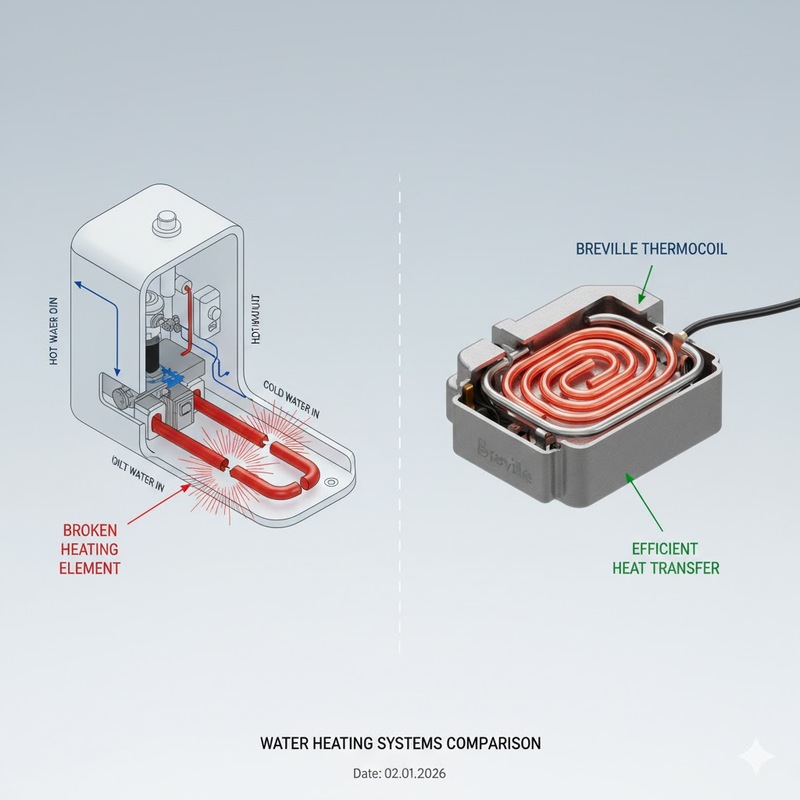 breville 870 nước không nóng 5