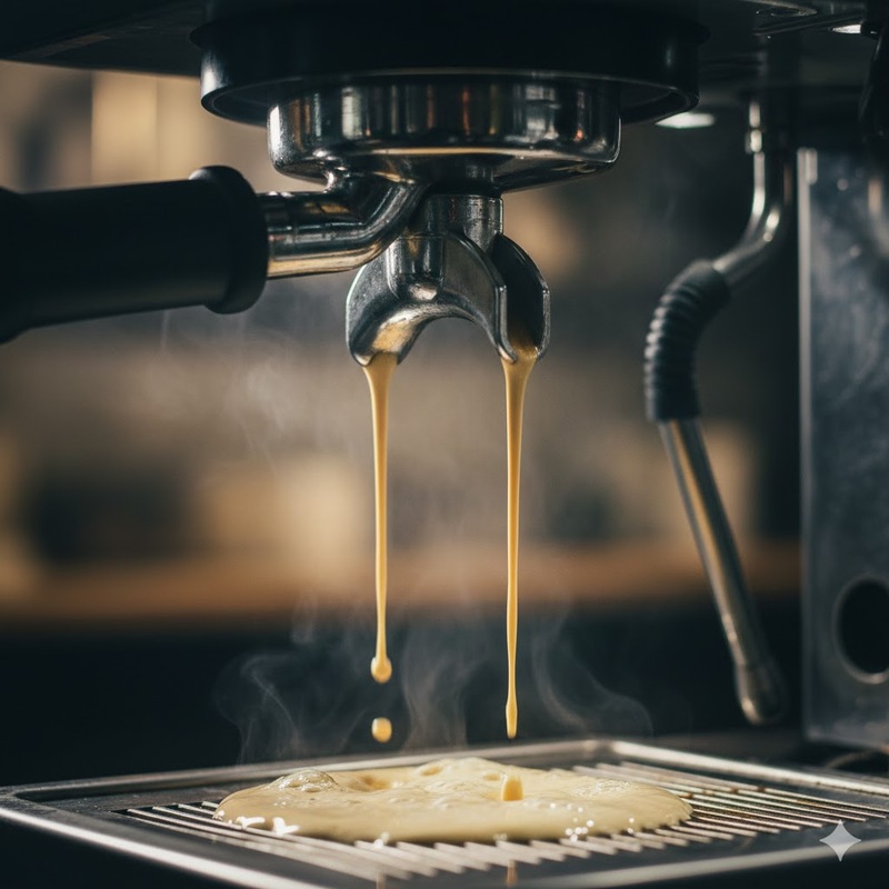 cà phê chảy quá nhanh