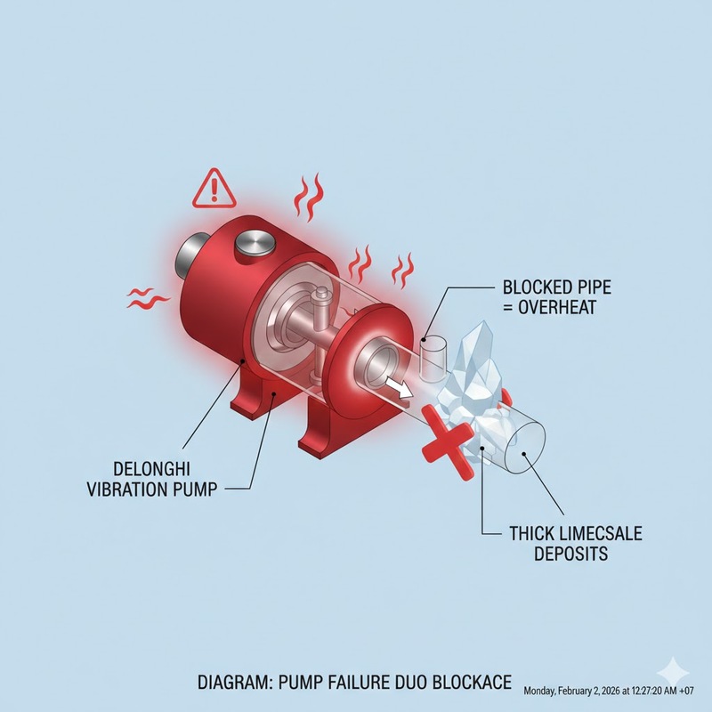 đèn cam máy pha delonghi 4