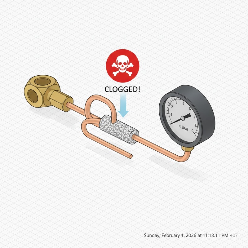 đồng hồ áp suất bị rung2