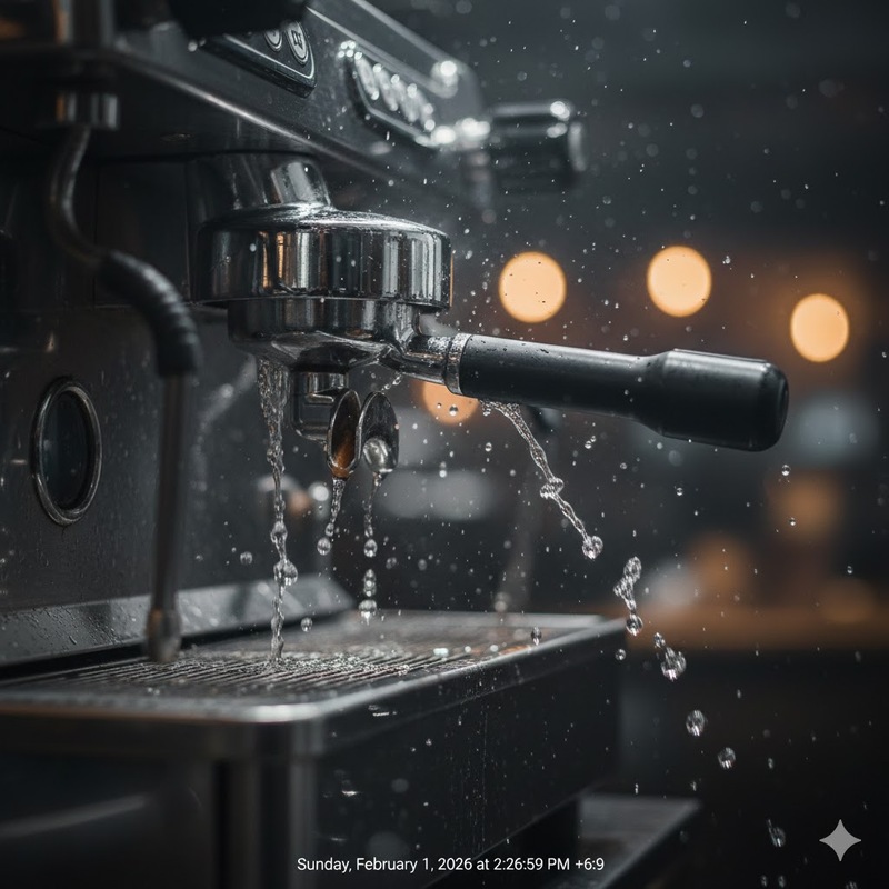 máy pha bị rò nước