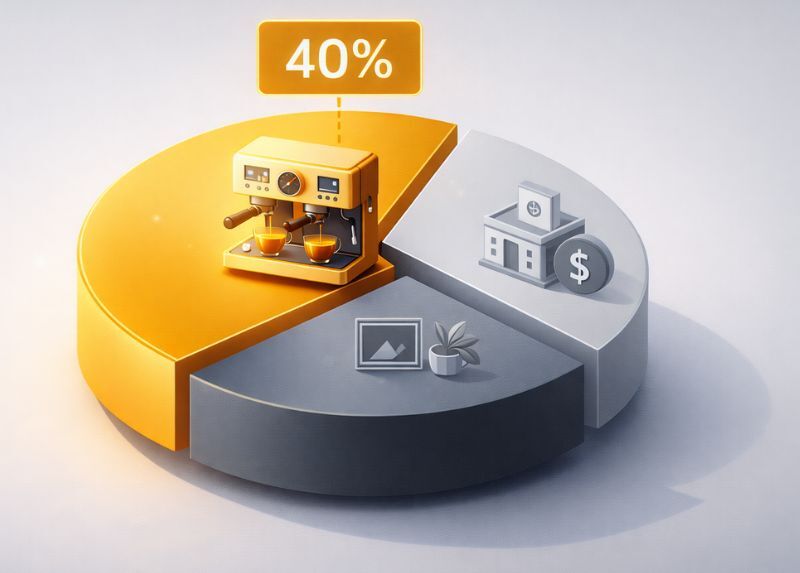 Bảng dự toán chi phí máy móc cho quán cà phê 1