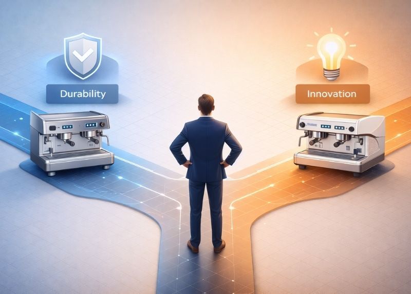 Faema E98 RE vs Nuova Simonelli Appia Life 2 Group 1