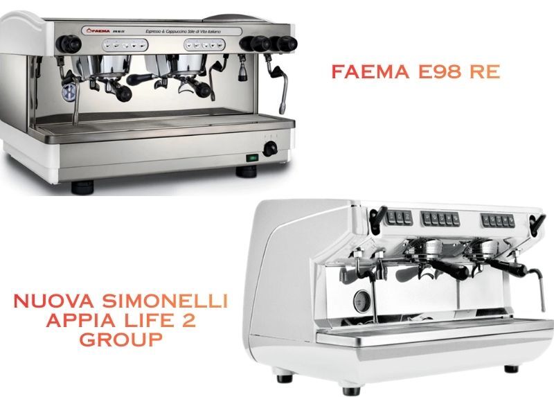 Faema E98 RE vs Nuova Simonelli Appia Life 2 Group 10