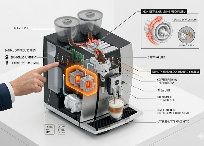 Top 5 máy pha cà phê tự động tốt nhất cho văn phòng sành điệu 7