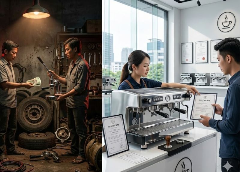 mua máy pha cũ thanh lý 7