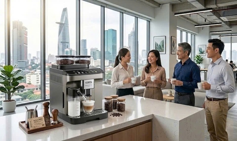 bảng giá máy pha cafe tự động cho công ty
