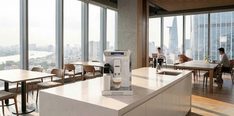 báo giá trọn gói máy pha cafe tự động cho chuỗi co-working 2