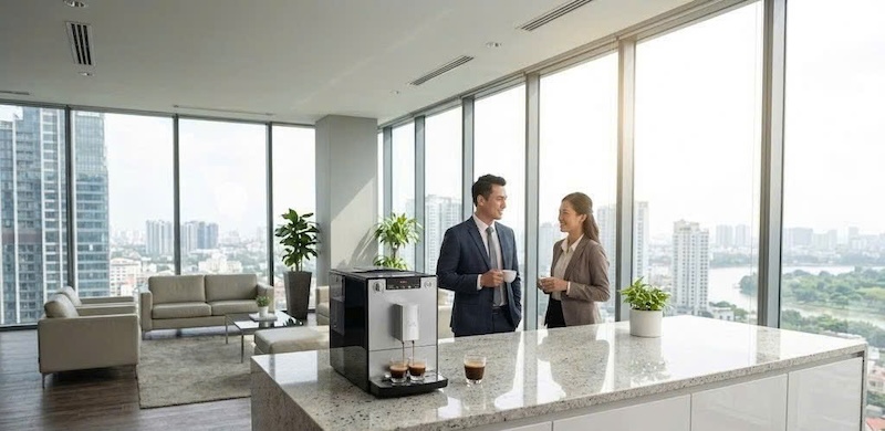 giá máy pha cà phê tự động 1