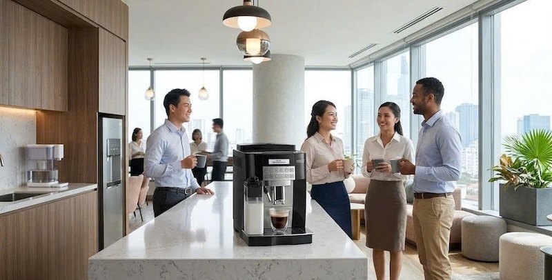 giá máy pha cafe delonghi ecam chính hãng