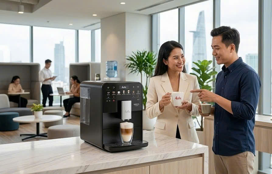 giảm giá máy pha cà phê tự động melitta