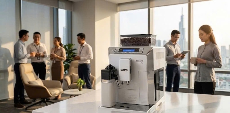 kế hoạch setup góc cà phê tự động cho pantry công ty 1