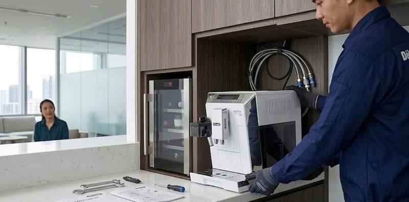 kế hoạch setup góc cà phê tự động cho pantry công ty 3