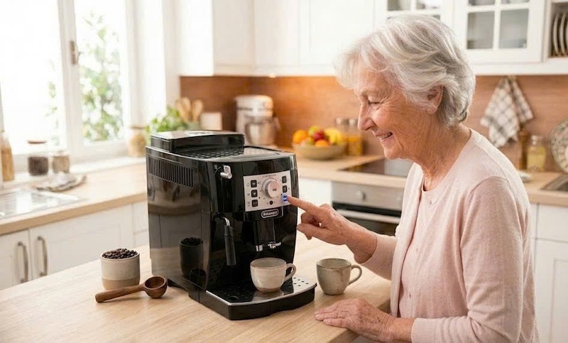 máy pha cà phê gia đình dễ sử dụng cho người già 1