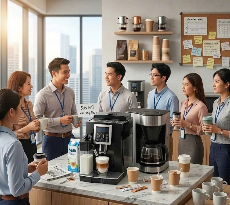 máy pha cà phê tự động cho văn phòng 50 người 3