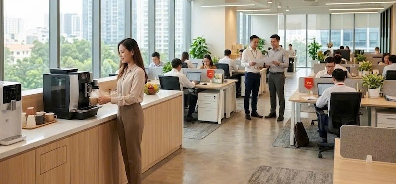 máy pha cà phê tự động nào chạy êm nhất không ồn