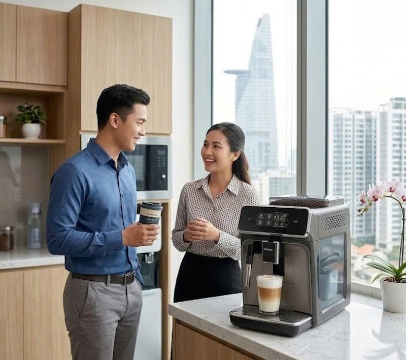 máy pha cà phê tự động philips 2200