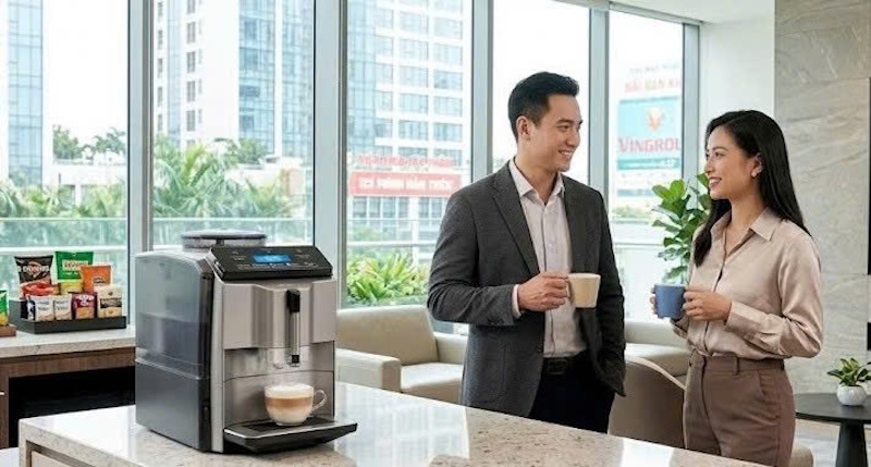 máy pha cà phê tự động siemens của đức 1
