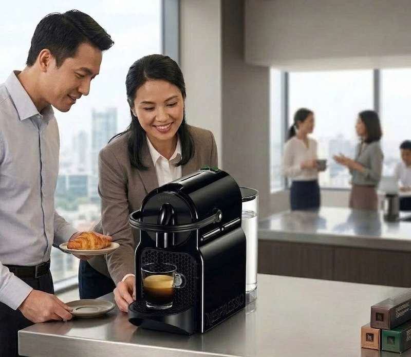 máy pha cà phê viên nén tự động cho văn phòng 3