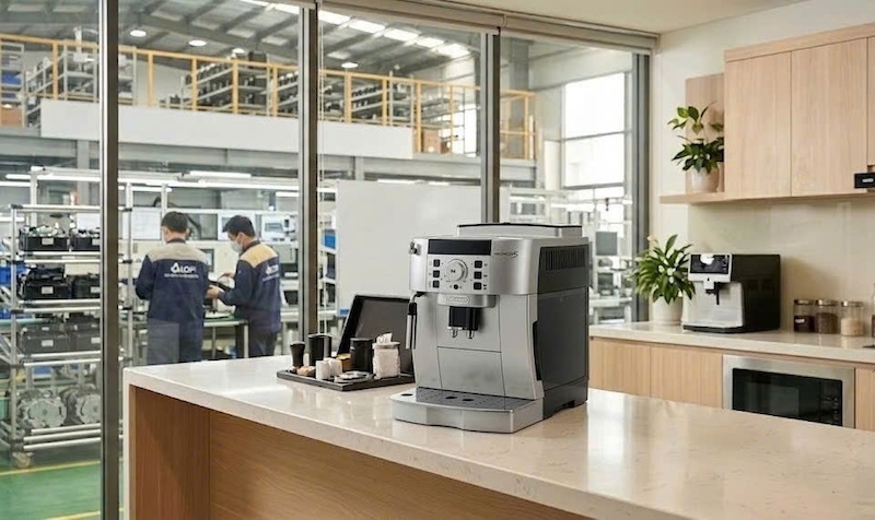 máy pha cafe bị chập mạch do gián côn trùng chui vào 2