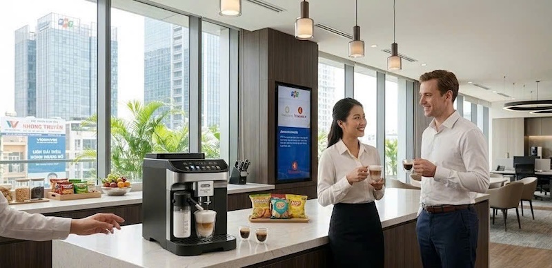 máy pha cafe tự động 1 chạm 1