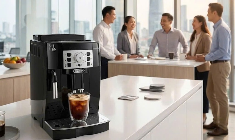 máy pha cafe tự động có pha được americano đá không 1