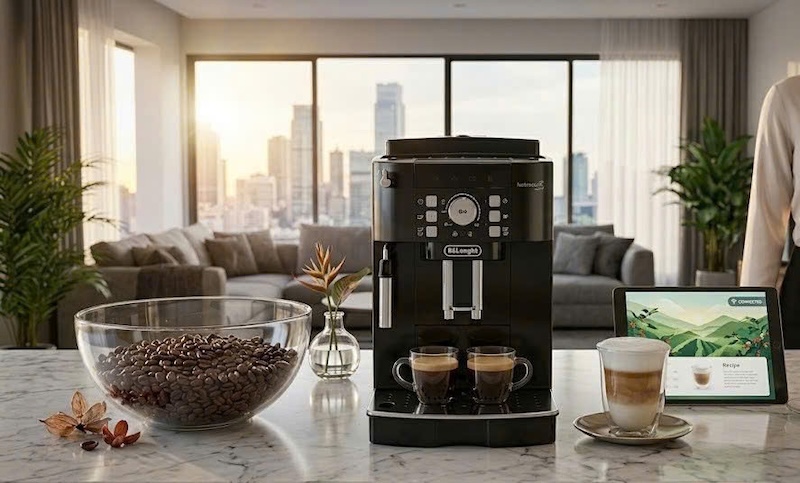 máy pha cafe tự động có xay được hạt cafe tẩm bơ không 1