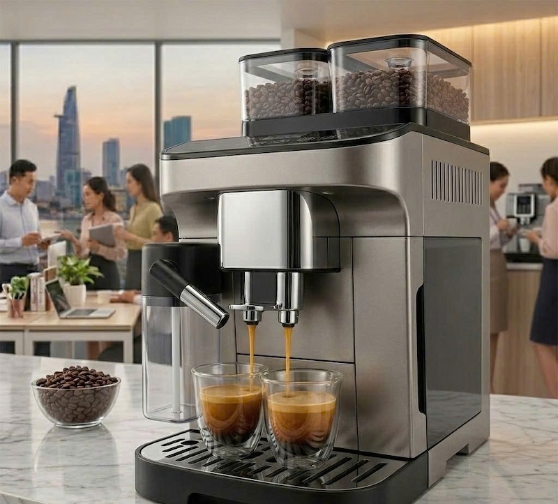 máy pha cafe tự động của đức cho công ty 3