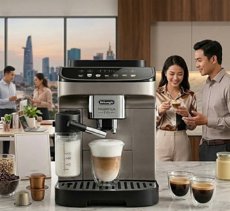 máy pha cafe tự động của đức cho công ty