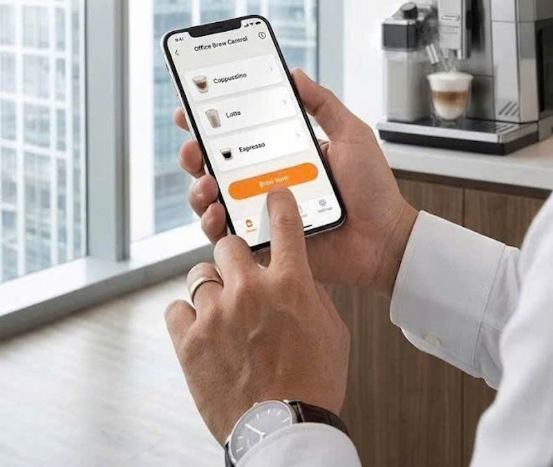 máy pha cafe tự động kết nối bluetooth 1