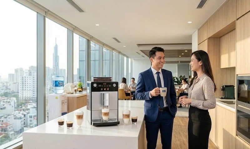 máy pha cafe tự động melitta