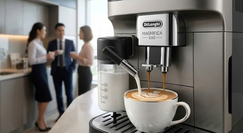 máy pha cafe tự động tự động đánh sữa 1