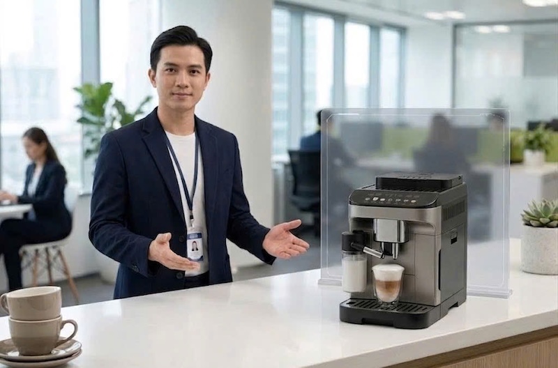 máy pha cafe tự động tự động đánh sữa