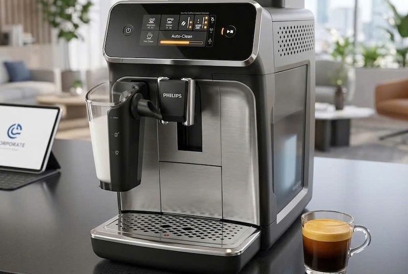 máy pha cafe văn phòng tự rửa không cần vệ sinh 2
