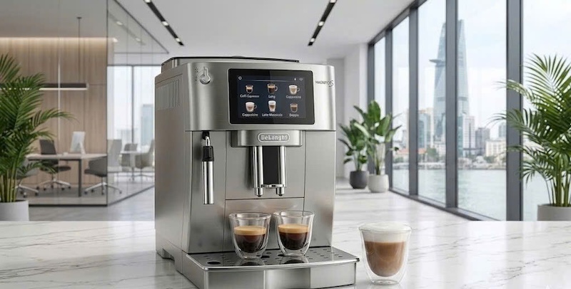 máy pha espresso tự động nhập khẩu nguyên chiếc từ ý 2
