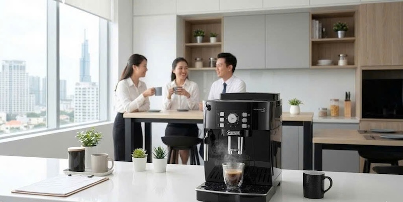 máy pha espresso tự động tự vệ sinh