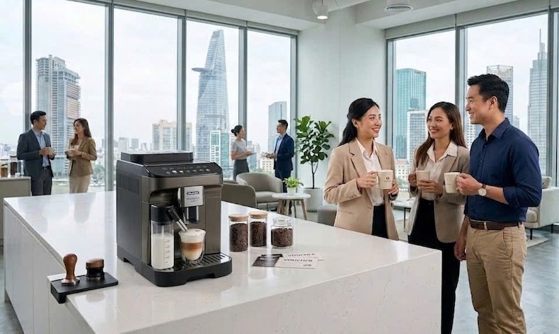 mua máy pha cà phê văn phòng có hóa đơn vat đầy đủ