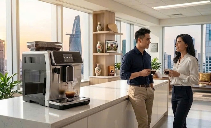 mua máy pha cafe tự động chính hãng 1