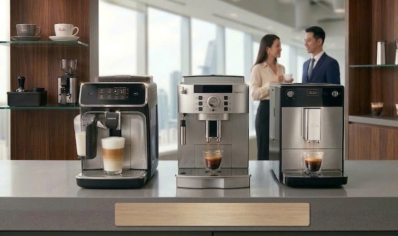 mua máy pha espresso tự động thương hiệu châu âu ở đâu uy tín