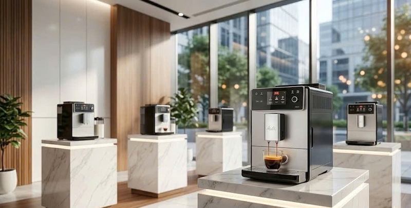 showroom bán máy pha cafe tự động 2