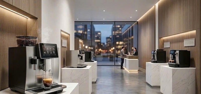 showroom bán máy pha cafe tự động