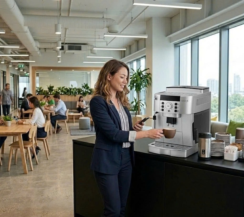 tủ máy pha cafe tự động tự phục vụ