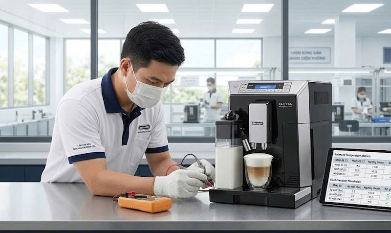máy pha cà phê bị nhảy rơle nhiệt 1